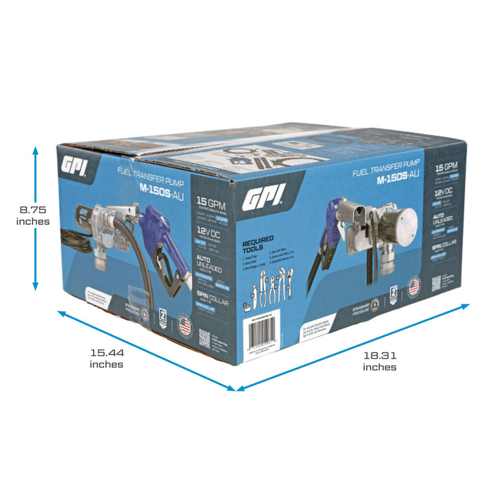 GPI 15 GPM 12V Fuel Transfer Pump - Truck Part Superstore