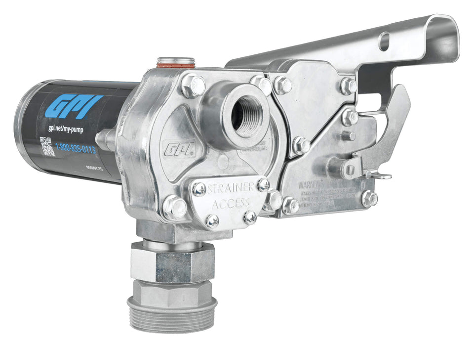 Front pump side view of the GPI M-150 Pump (ABGAS / JET A Compatible)