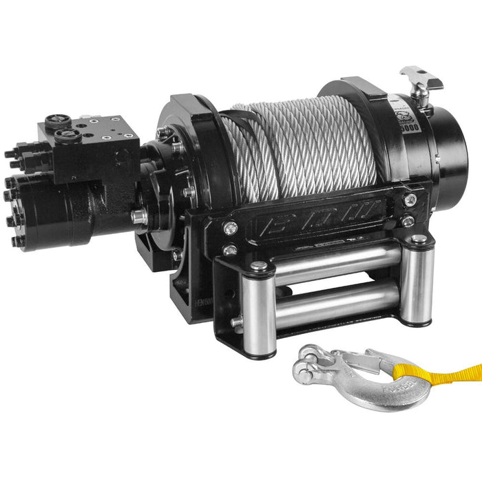 Bulldog Winch 11002 15000 Lbs Hydraulic Winch w/ 98 Feet Wire Rope Bulldog Winch - Truck Part Superstore
