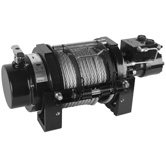 Bulldog Winch 11002 15000 Lbs Hydraulic Winch w/ 98 Feet Wire Rope Bulldog Winch - Truck Part Superstore