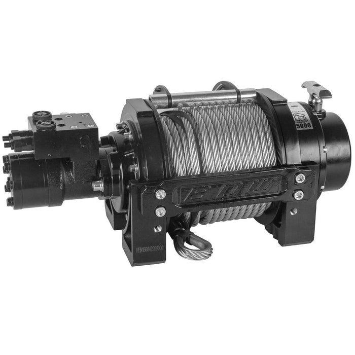 Bulldog Winch 11002 15000 Lbs Hydraulic Winch w/ 98 Feet Wire Rope Bulldog Winch - Truck Part Superstore