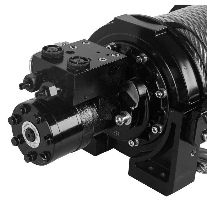 Bulldog Winch 11002 15000 Lbs Hydraulic Winch w/ 98 Feet Wire Rope Bulldog Winch - Truck Part Superstore