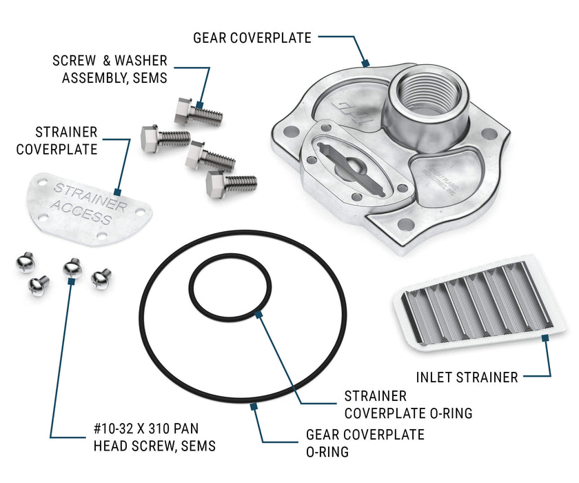 Gear Coverplate Replacement Kit for M-180S Fuel Transfer Pumps - Truck Part Superstore