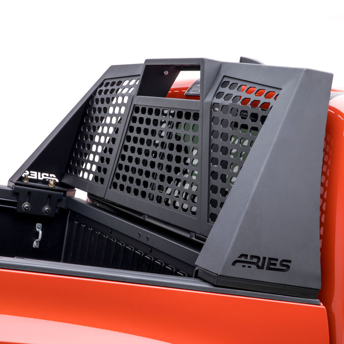 ARIES 1110109 Switchback Black Aluminum Headache Rack, Select Chevrolet Colorado, GMC Canyon for Select Chevrolet Colorado