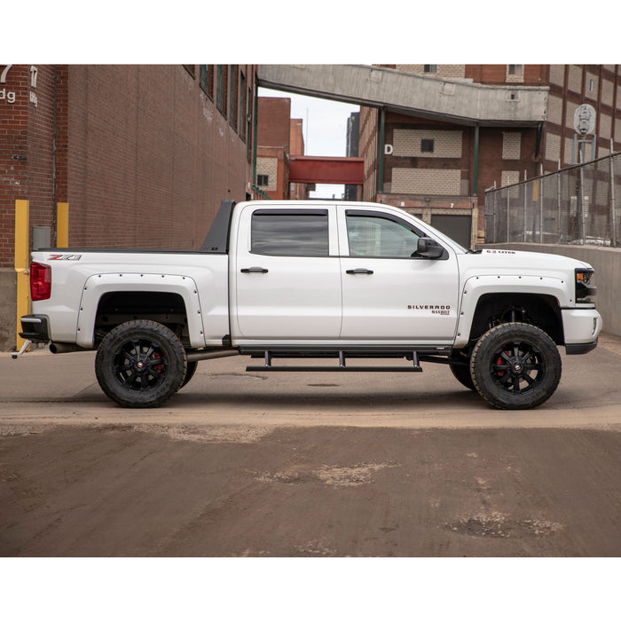 ARIES 1110110 Switchback Black Aluminum Headache Rack, Select Chevrolet Silverado, GMC Sierra for Select Chevrolet Silverado 2500 HD