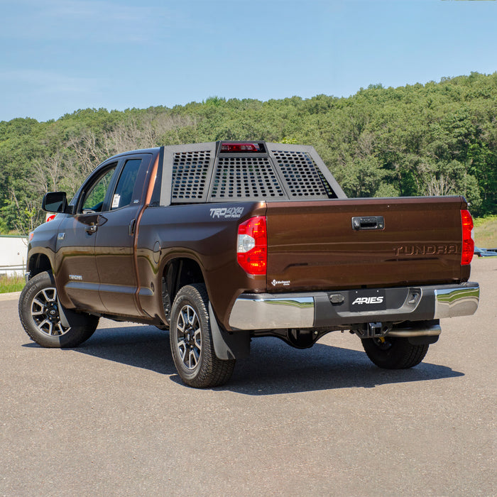 ARIES 1110115 Switchback Black Aluminum Headache Rack, Select Toyota Tundra for Select Toyota Tundra