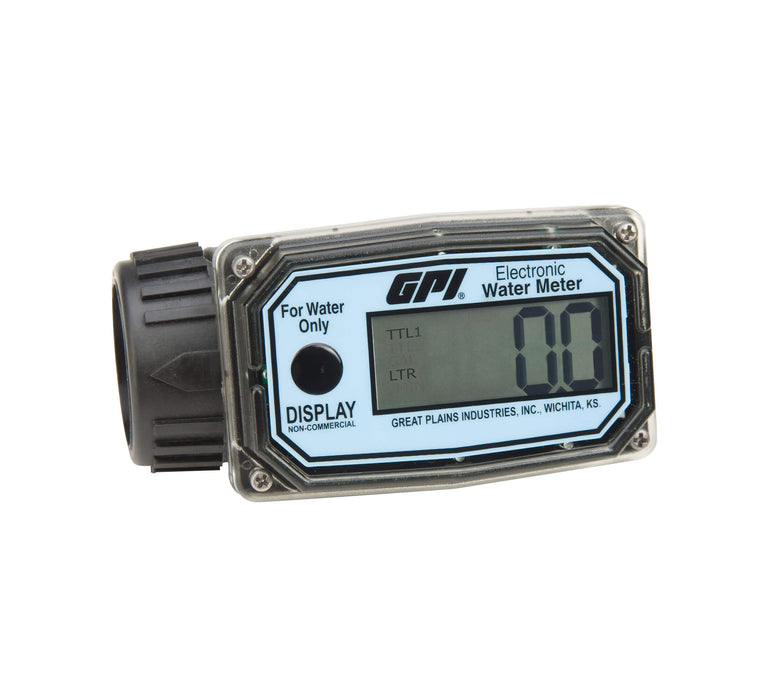 GPI 01N31LM inline nozzle mount litre digital water meter
