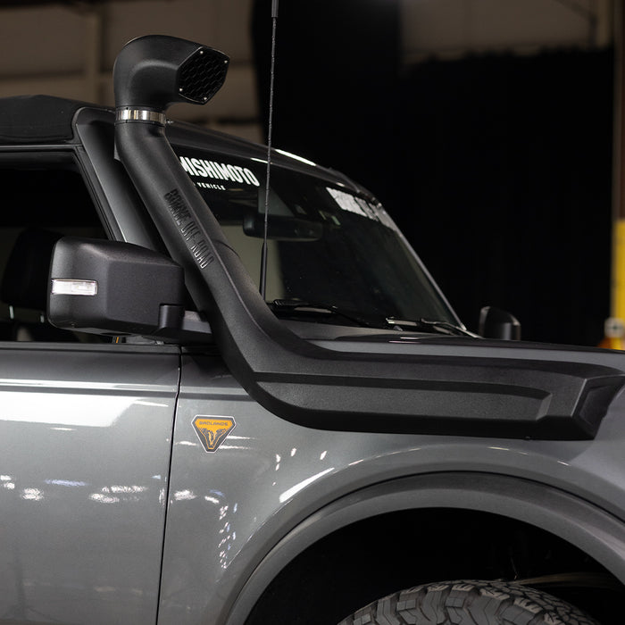 Mishimoto MMAI-BR-21NMM Borne Off-Road Snorkel, 21+ Ford Bronco 2.3L/2.7L, Mishimoto Performance Intake - Truck Part Superstore
