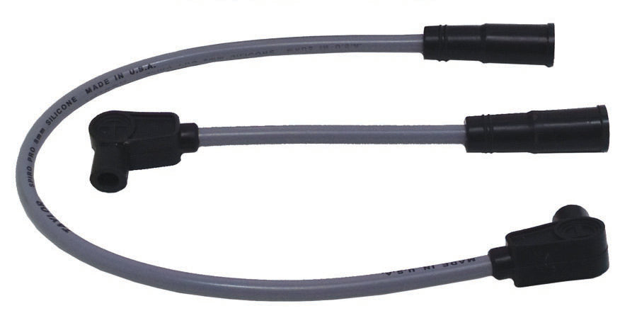 Taylor Cable 11831 8mm Spiro-Pro Motorcycle Ignition Wire Set; Custom Fit; Gray; 90 deg. Boots - Truck Part Superstore