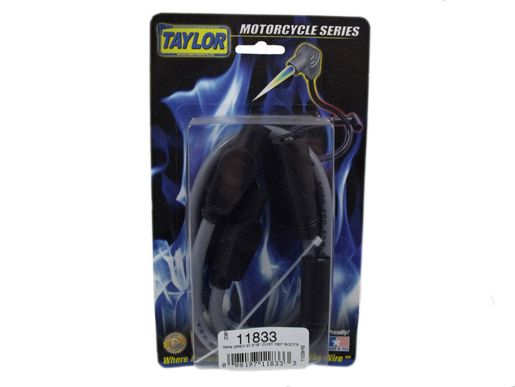 Taylor Cable 11833 8mm Spiro-Pro gray 21.5/9in custom MC 180 - Truck Part Superstore
