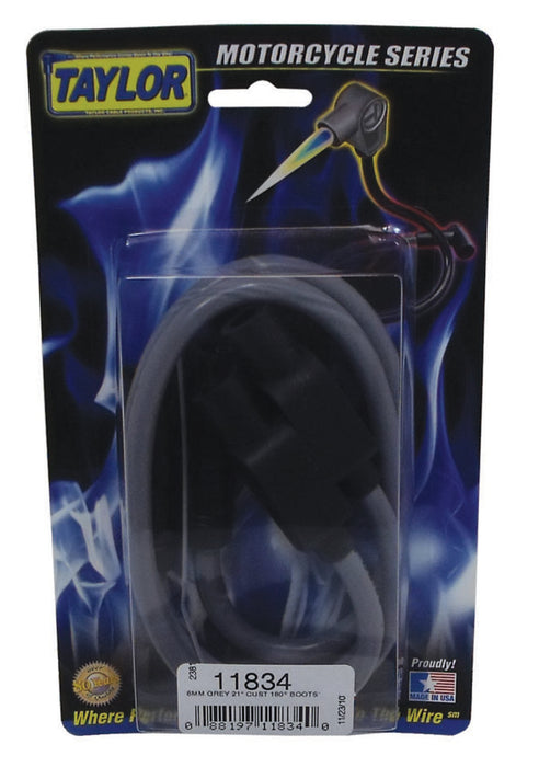 Taylor Cable 11834 8mm Spiro-Pro gray 21in custom MC 180 - Truck Part Superstore