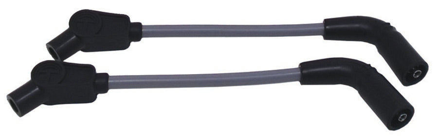 Taylor Cable 11838 8mm Spiro-Pro Motorcycle Ignition Wire Set; Custom Fit; Gray; 135 deg. Boots - Truck Part Superstore
