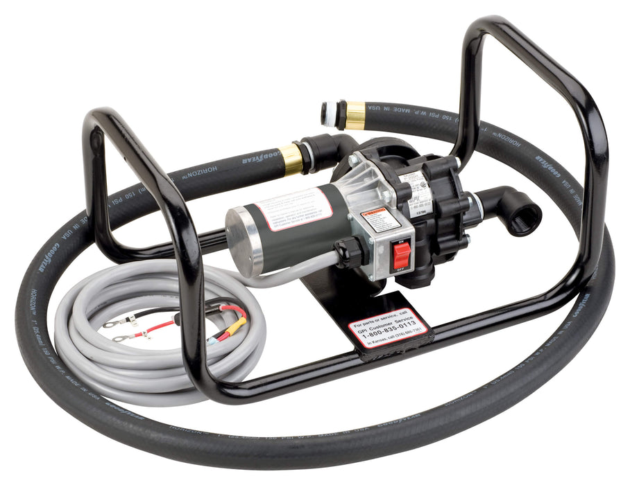 GPI P-200H-TAP Chemical Transfer Pump shown with the Tote-A-Pump assembly
