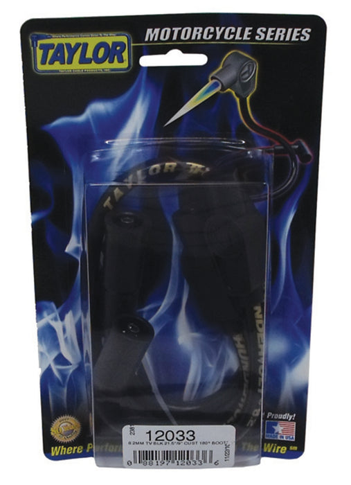 Taylor Cable 12033 ThunderVolt 8.2mm Motorcycle Ignition Wire Set - Truck Part Superstore