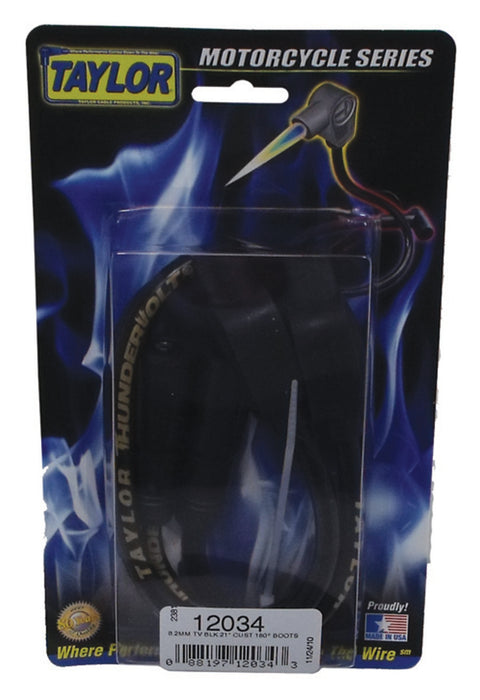 Taylor Cable 12034 ThunderVolt 8.2mm Motorcycle Ignition Wire Set - Truck Part Superstore
