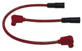 Taylor Cable 12231 ThunderVolt 8.2mm Motorcycle Ignition Wire Set; Custom Fit; Red; 90 deg. Boots; - Truck Part Superstore