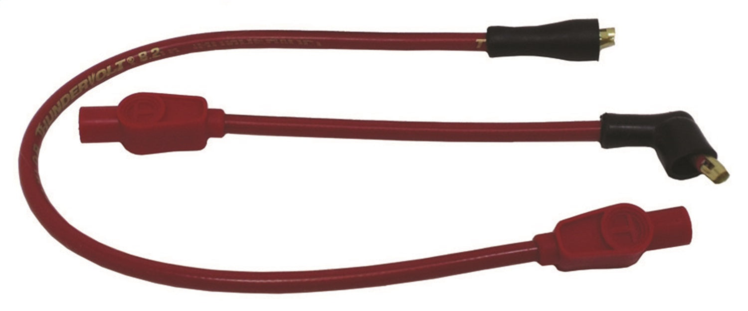 Taylor Cable 12232 ThunderVolt 8.2mm Motorcycle Ignition Wire Set; Custom Fit; Red; 180 deg. Boots; - Truck Part Superstore