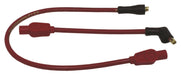 Taylor Cable 12232 ThunderVolt 8.2mm Motorcycle Ignition Wire Set; Custom Fit; Red; 180 deg. Boots; - Truck Part Superstore