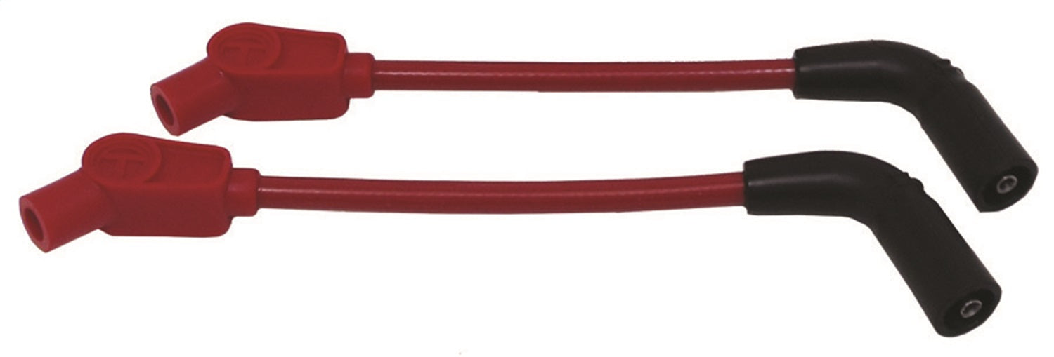 Taylor Cable 12238 ThunderVolt 8.2mm Motorcycle Ignition Wire Set; Custom Fit; Red; 135 deg. Boots; - Truck Part Superstore