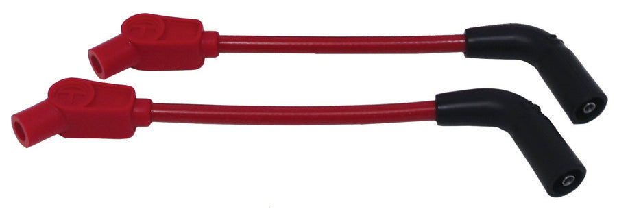 Taylor Cable 12238 ThunderVolt 8.2mm Motorcycle Ignition Wire Set; Custom Fit; Red; 135 deg. Boots; - Truck Part Superstore
