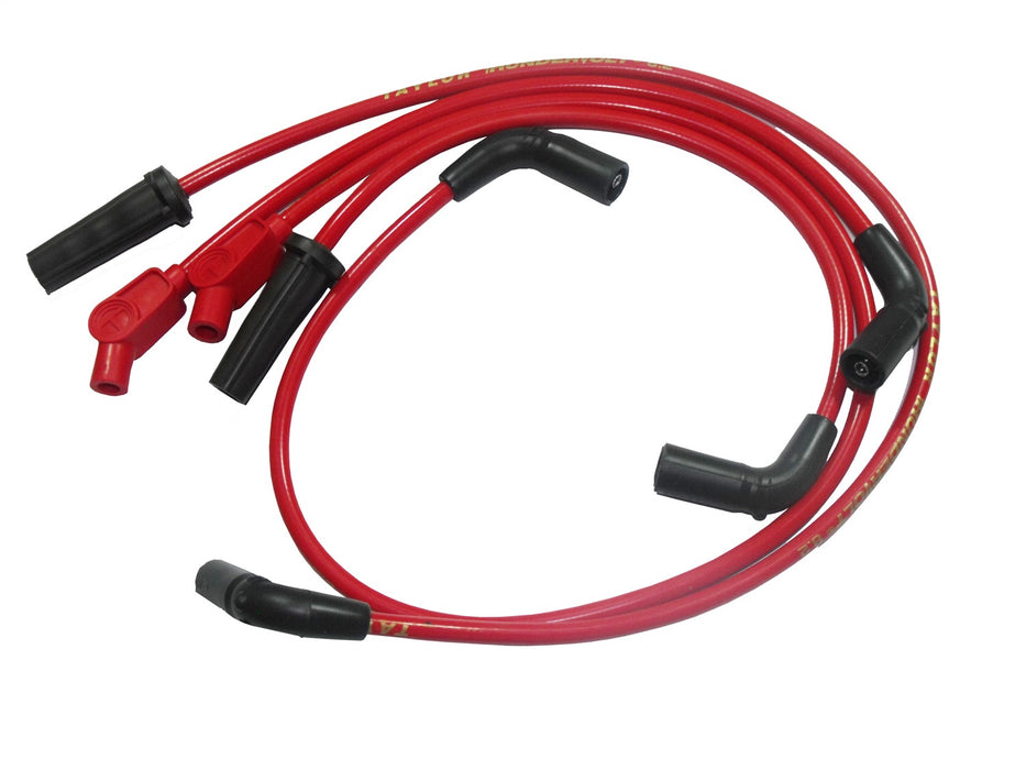 Taylor Cable 10268 8mm Spiro-Pro Motorcycle Ignition Wire Set; Red; - Truck Part Superstore