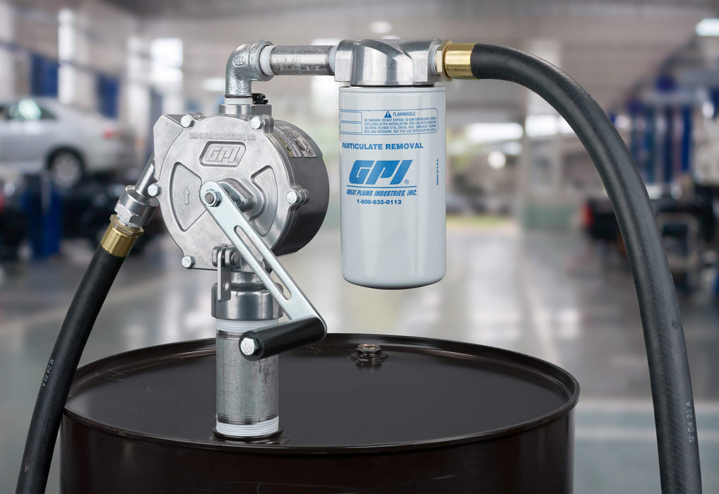 10 Gallon per 100 Revolutions Rotary Action Fluid Transfer Hand Pump - Truck Part Superstore