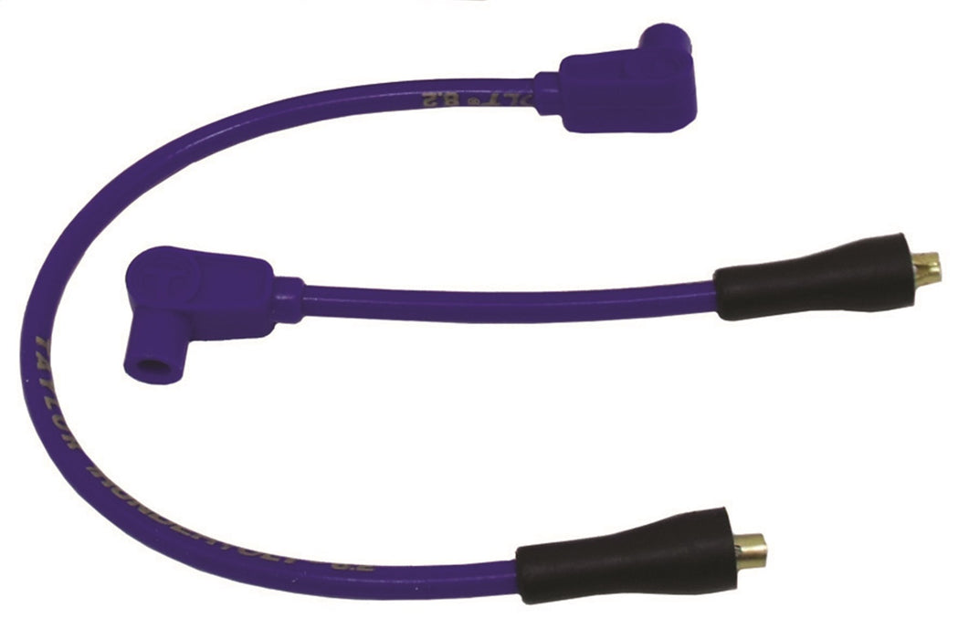 Taylor Cable 12630 ThunderVolt 8.2mm Motorcycle Ignition Wire Set; Custom Fit; Blue; 90 deg. Boots; - Truck Part Superstore