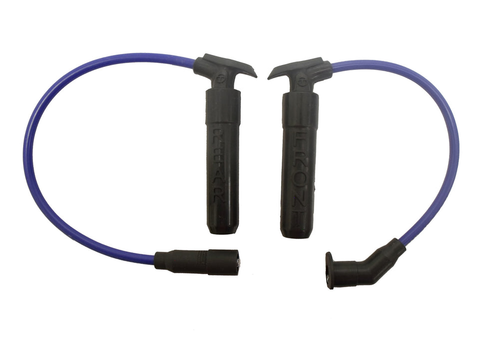 Taylor Cable 12670 ThunderVolt 8.2mm Motorcycle Ignition Wire Set; Blue; Indian; R03; - Truck Part Superstore