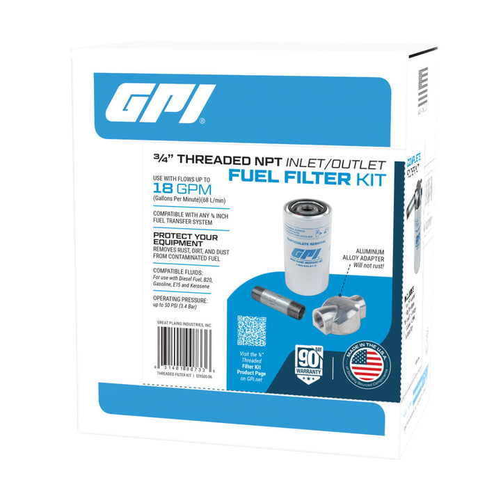 18 GPM, 10 Micron Particulate Filter Kit with 3/4-inch NPT Aluminum Adapter - Truck Part Superstore