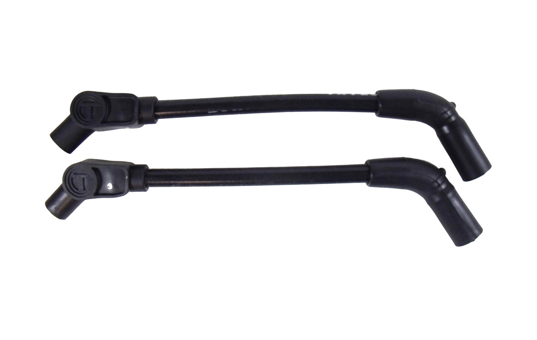 Taylor Cable 13038 409 Spiro-Pro Motorcycle Ignition Wire Set; 8 in. Custom; Black; 135 deg. Boot; - Truck Part Superstore