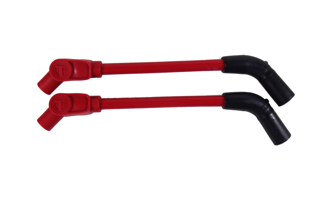 Taylor Cable 13238 409 Spiro-Pro Motorcycle Ignition Wire Set; 8 in. Custom; Red; 135 deg. Boot; - Truck Part Superstore