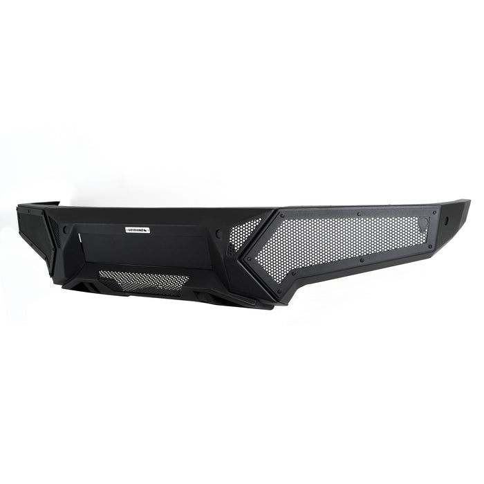 Go Rhino 341301T Low profile steel bumper with powered light mount protects front of vehicle - Truck Part Superstore