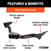 CURT 13522 CURT 13522 Class 3 Trailer Hitch, 2-Inch Receiver, Fits Select Buick Envision - Truck Part Superstore