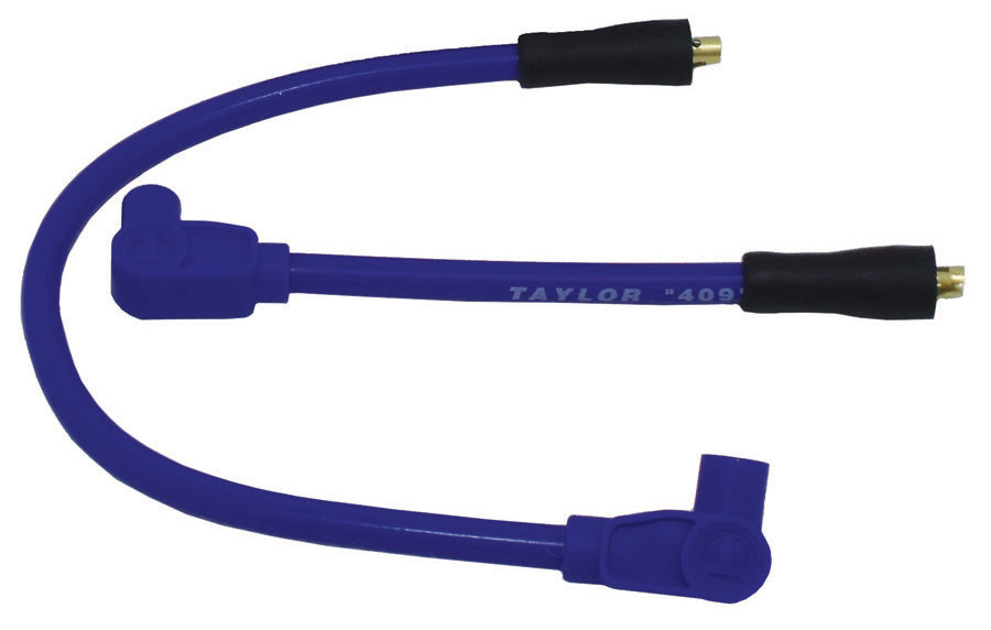 Taylor Cable 13630 409 Pro Race Ignition Wire Set; Custom Fit; Blue; 90 deg. Boots; - Truck Part Superstore