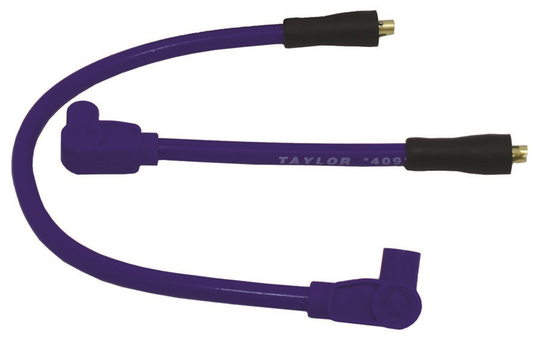 Taylor Cable 13630 409 Pro Race Ignition Wire Set; Custom Fit; Blue; 90 deg. Boots; - Truck Part Superstore