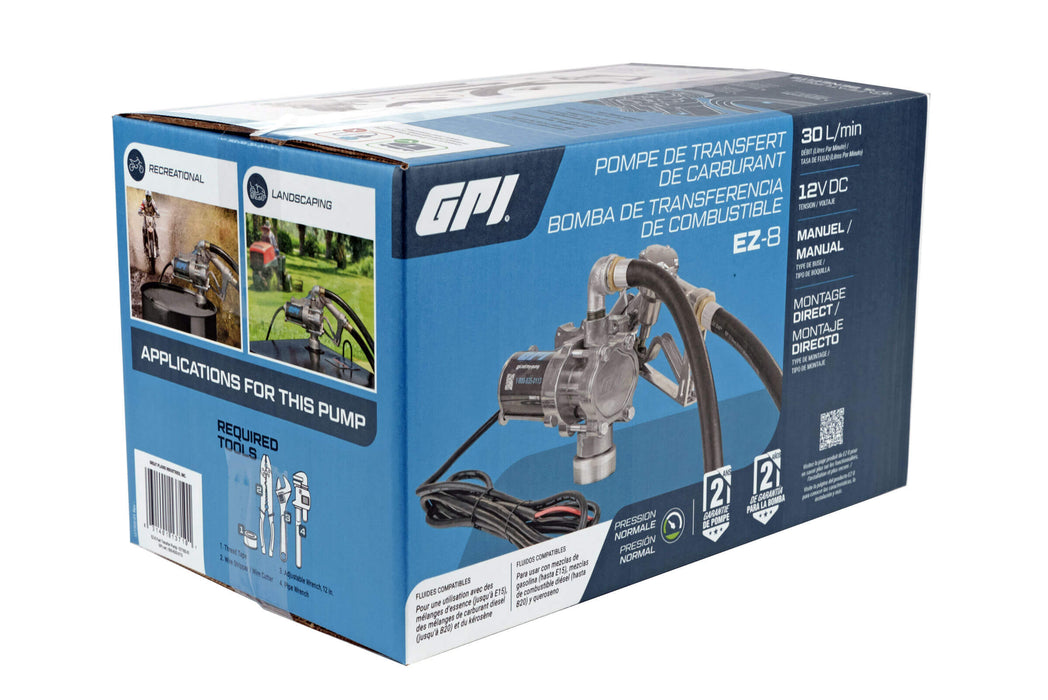 GPI 8 GPM 12V Fuel Transfer Pump - Truck Part Superstore