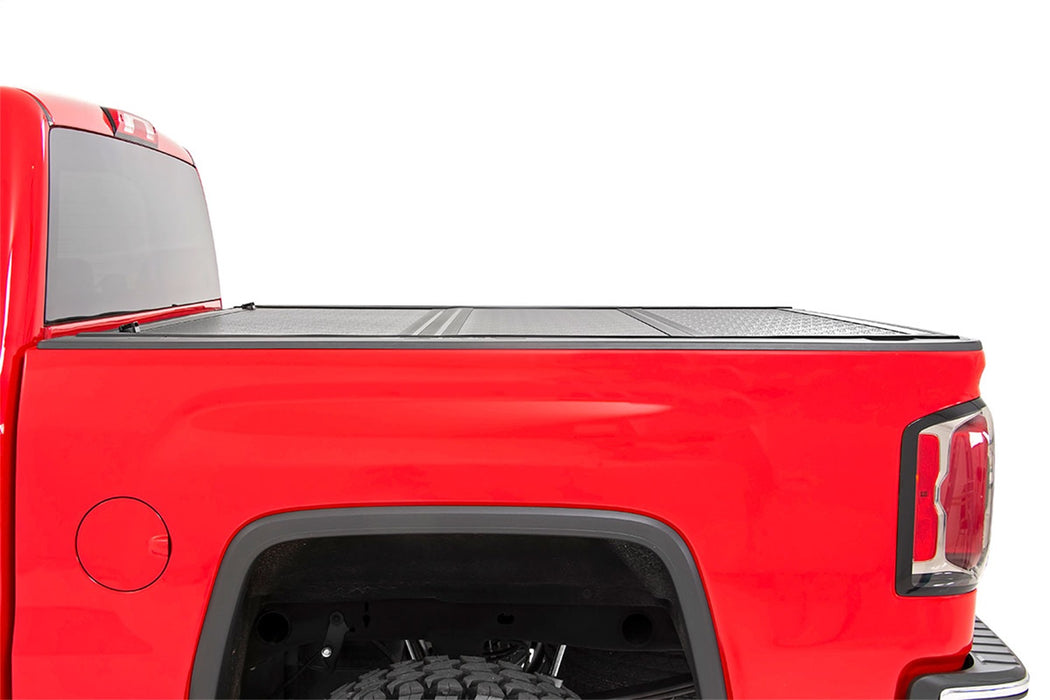 Rough Country 47119651 Hard Low Profile Bed Cover 6 Foot 7 Inch Bed Rail Cap Chevy/GMC 1500/2500HD/3500HD (14-19) Rough Country - Truck Part Superstore
