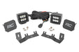 Rough Country 71052 LED Ditch Light Kit - 2in Black Pair - Spot - Chevy/GMC 1500 (14-18) - Truck Part Superstore