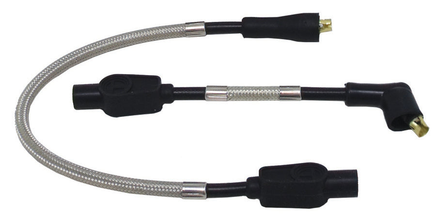 Taylor Cable 14032 8mm Full Metal Jacket Motorcycle Ignition Wire Set; Custom Fit; 180 deg. Boots; - Truck Part Superstore