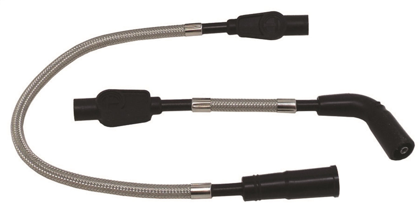 Taylor Cable 14033 8mm Full Metal Jacket Motorcycle Ignition Wire Set - Truck Part Superstore