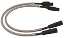 Taylor Cable 14037 8mm Full Metal Jacket Motorcycle Ignition Wire Set; Custom Fit; 135 deg. Boots; - Truck Part Superstore