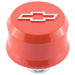 ProForm 141-859 Slant-Edge Aluminum Push-In Air Breather Cap Chevy Orange Raised Machined Bowtie Emblem Proform - Truck Part Superstore