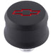 ProForm 141-861 Slant-Edge Aluminum Push-In Air Breather Cap Black Crinkle Finish Recessed Red Bowtie Emblem Proform - Truck Part Superstore