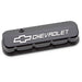 Proform 141-868 Engine Valve Covers; Tall; Die-Cast; BB Chevy; Liquid Black w/ Raised Chevy Logo - Truck Part Superstore