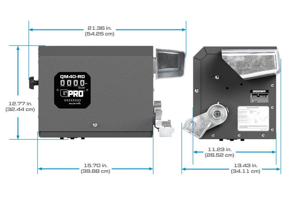GPRO Remote Dispenser with 2-40 GPM Mechanical Fuel Meter - Truck Part Superstore