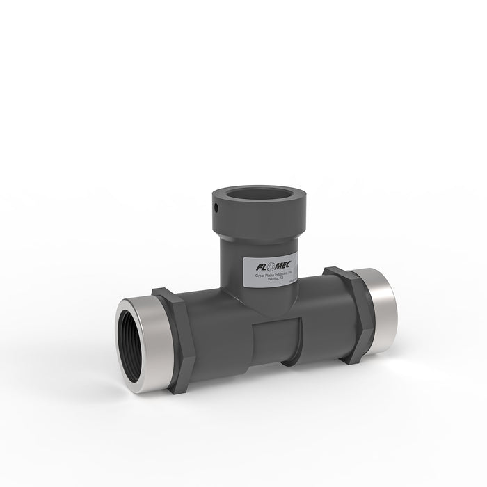 Replacement Threaded PVC Tee for FLOMEC AQUAsonic Series Flow Meters - Truck Part Superstore