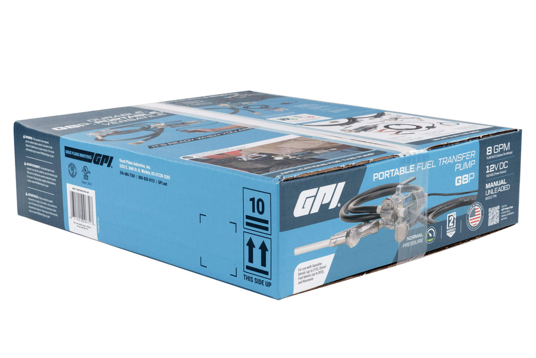 GPI 8 GPM 12V Portable Fuel Transfer Pump - Truck Part Superstore