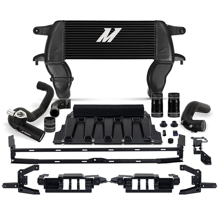 Mishimoto MMINT-BR23-21HKBKBK High-mount Intercooler Kit, 2021+ Ford Bronco 2.3L, Black Core, Black Pipes - Truck Part Superstore