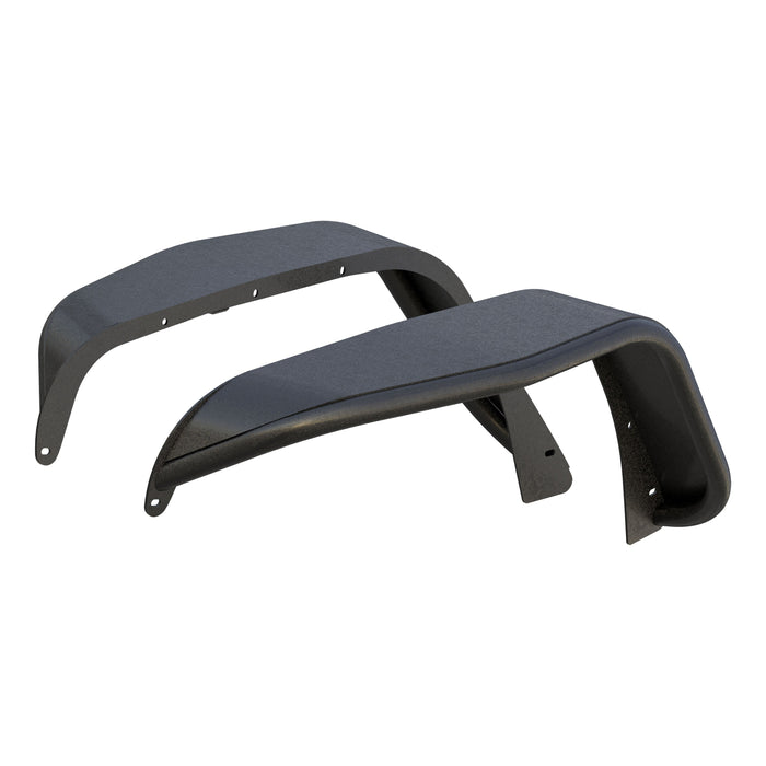 ARIES 1500201 Jeep Wrangler JK Black Aluminum Front Fender Flares for Select Jeep Wrangler