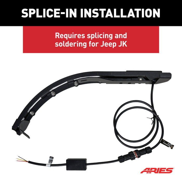 ARIES 1500230 LED Fender Lights for Jeep Wrangler JK for Select Jeep Wrangler